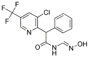2-[3-CHLORO-5-(TRIFLUOROMETHYL)-2-PYRIDINYL]-N-[(HYDROXYIMINO)METHYL]-2-PHENYLACETAMIDE 结构式