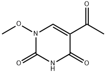 5-ACETYL-1-METHOXY-2,4(1H,3H)-PYRIMIDINEDIONE 结构式