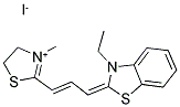 3-ETHYL-2-(3-METHYLHIAZOLINYLIDENE)-1-PROPENYL-BENZOTHIAZOLIUM IODIDE 结构式