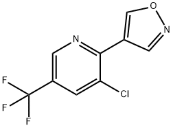 3-CHLORO-2-(4-ISOXAZOLYL)-5-(TRIFLUOROMETHYL)PYRIDINE 结构式