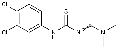 N-(3,4-Dichlorophenyl)-N'-[(dimethylamino)methylene]thiourea 结构式