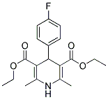 DIETHYL 1,4-DIHYDRO-2,6-DIMETHYL-4-(4-FLUOROPHENYL)-3,5-PYRIDINEDICARBOXYLATE 结构式