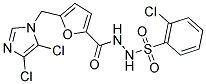 N'1-((5-[(4,5-DICHLORO-1H-IMIDAZOL-1-YL)METHYL]-2-FURYL)CARBONYL)-2-CHLOROBENZENE-1-SULFONOHYDRAZIDE 结构式