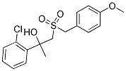 2-(2-CHLOROPHENYL)-1-[(4-METHOXYBENZYL)SULFONYL]-2-PROPANOL 结构式