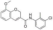 N-(3-CHLORO-2-METHYLPHENYL)-8-METHOXY-2H-CHROMENE-3-CARBOXAMIDE 结构式