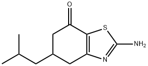 2-AMINO-5-(2-METHYLPROPYL)-4,5,6-TRIHYDROBENZOTHIAZOL-7-ONE 结构式