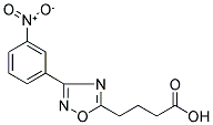 4-[3-(3-NITROPHENYL)-1,2,4-OXADIAZOL-5-YL]BUTANOIC ACID 结构式