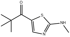 2,2-Dimethyl-1-[2-(methylamino)-1,3-thiazol-5-yl]-1-propanone 结构式