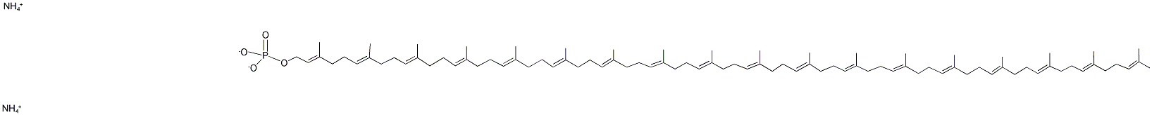 十八异戊烯醇单磷酸二铵盐 结构式