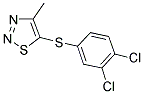 3,4-DICHLOROPHENYL 4-METHYL-1,2,3-THIADIAZOL-5-YL SULFIDE 结构式