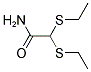 2,2-BIS(ETHYLSULFANYL)ACETAMIDE 结构式