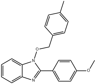 2-(4-METHOXYPHENYL)-1-[(4-METHYLBENZYL)OXY]-1H-1,3-BENZIMIDAZOLE 结构式