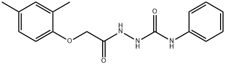 1-(2-(2,4-DIMETHYLPHENOXY)ACETYL)-4-PHENYLSEMICARBAZIDE 结构式