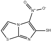 5-NITROIMIDAZO[2,1-B][1,3]THIAZOL-6-YLHYDROSULFIDE 结构式