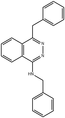 N,4-二苄基酞嗪-1-胺 结构式