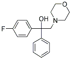 1-(4-FLUOROPHENYL)-2-MORPHOLINO-1-PHENYL-1-ETHANOL 结构式