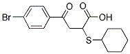 4-(4-BROMOPHENYL)-2-(CYCLOHEXYLSULFANYL)-4-OXOBUTANOIC ACID 结构式