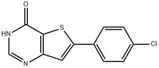 6-(4-氯苯基)-3H,4H-噻吩并[3,2-D]嘧啶-4-酮 结构式