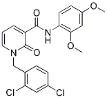 1-(2,4-DICHLOROBENZYL)-N-(2,4-DIMETHOXYPHENYL)-2-OXO-1,2-DIHYDRO-3-PYRIDINECARBOXAMIDE 结构式