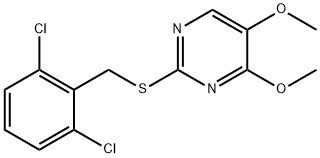 2-[(2,6-DICHLOROBENZYL)SULFANYL]-4,5-DIMETHOXYPYRIMIDINE 结构式