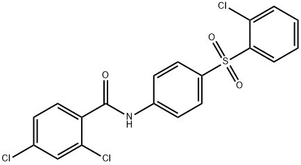 2,4-DICHLORO-N-(4-[(2-CHLOROPHENYL)SULFONYL]PHENYL)BENZENECARBOXAMIDE 结构式