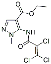 ETHYL 1-METHYL-5-[(2,3,3-TRICHLOROACRYLOYL)AMINO]-1H-PYRAZOLE-4-CARBOXYLATE 结构式