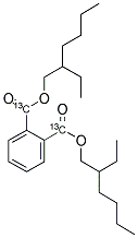 BIS(2-ETHYLHEXYL) PHTHALATE (CARBOXYL-13C1) 结构式