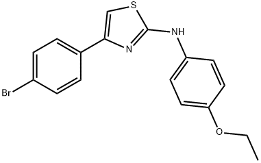 (4-(4-BROMOPHENYL)(2,5-THIAZOLYL))(4-ETHOXYPHENYL)AMINE 结构式