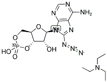 8-AZIDO CAMP 32P TRIETHYLAMMONIUM SALT 结构式