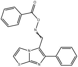 5-([(Benzoyloxy)imino]methyl)-6-phenylimidazo[2,1-b][1,3]thiazole 结构式