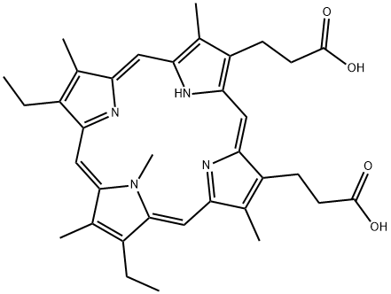 N-甲基卟啉二丙酸 IX 结构式