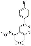 AZA(3-(4-BROMOPHENYL)-7,7-DIMETHYL(6,7,8-TRIHYDROCINNOLIN-5-YLIDENE))METHOXYMETHANE 结构式