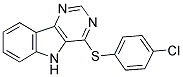 4-CHLOROPHENYL 5H-PYRIMIDO[5,4-B]INDOL-4-YL SULFIDE 结构式
