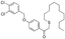 1-(4-[(3,4-DICHLOROBENZYL)OXY]PHENYL)-2-(DODECYLSULFANYL)-1-ETHANONE 结构式