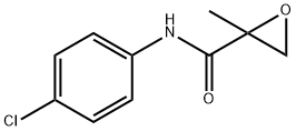 N-(4-CHLOROPHENYL)-2-METHYL-2-OXIRANE CARBOXAMIDE 结构式
