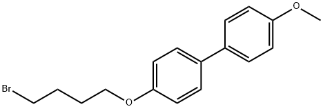 4-(4-溴丁氧基)-4'-甲氧基-1,1'-联苯 结构式