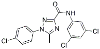 1-(4-Chlorophenyl)-N-(3,5-dichlorophenyl)-5-methyl-1H-1,2,4-triazole-3-carboxamide 结构式