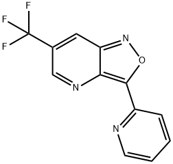 3-(2-PYRIDINYL)-6-(TRIFLUOROMETHYL)ISOXAZOLO[4,3-B]PYRIDINE 结构式