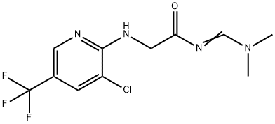 2-([3-CHLORO-5-(TRIFLUOROMETHYL)-2-PYRIDINYL]AMINO)-N-[(DIMETHYLAMINO)METHYLENE]ACETAMIDE 结构式