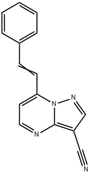 7-STYRYLPYRAZOLO[1,5-A]PYRIMIDINE-3-CARBONITRILE 结构式