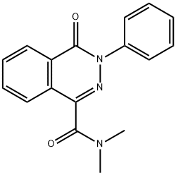 N,N-DIMETHYL-4-OXO-3-PHENYL-3,4-DIHYDRO-1-PHTHALAZINECARBOXAMIDE 结构式