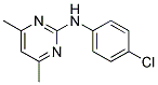 N-(4-CHLOROPHENYL)-4,6-DIMETHYL-2-PYRIMIDINEAMINE 结构式