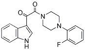 2-(4-(2-FLUOROPHENYL)PIPERAZINYL)-1-INDOL-3-YLETHANE-1,2-DIONE 结构式