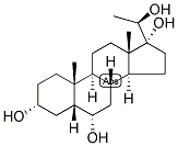 5-BETA-PREGNAN-3-ALPHA, 6-ALPHA, 17,20-BETA-TETROL 结构式