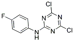 4,6-二氯基-N-(4-氟苯基)-1,3,5-三嗪-2-胺 结构式