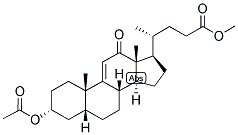 9(11), (5-BETA)-CHOLENIC ACID-3-ALPHA-OL-12-ONE ACETATE METHYL ESTER 结构式