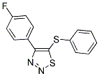 4-(4-FLUOROPHENYL)-1,2,3-THIADIAZOL-5-YL PHENYL SULFIDE 结构式