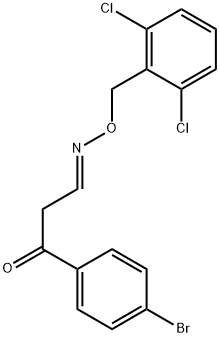 3-(4-BROMOPHENYL)-3-OXOPROPANAL O-(2,6-DICHLOROBENZYL)OXIME 结构式