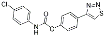 4-(1,2,3-THIADIAZOL-4-YL)PHENYL N-(4-CHLOROPHENYL)CARBAMATE 结构式