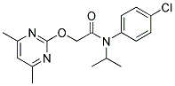 N-(4-CHLOROPHENYL)-2-[(4,6-DIMETHYLPYRIMIDIN-2-YL)OXY]-N-ISOPROPYLACETAMIDE 结构式